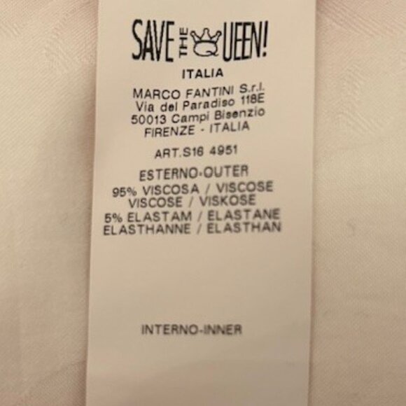 Ladies "Save the Queen" - Red Print Sleeveless Dress - Picture 6 of 6